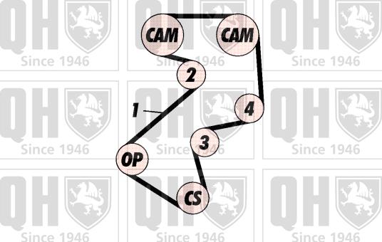 Quinton Hazell QBK470 - Комплект ремня ГРМ autodnr.net