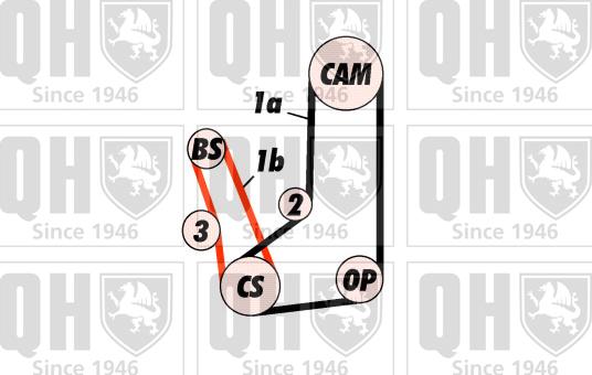 Quinton Hazell QBK523 - Комплект ремня ГРМ avtokuzovplus.com.ua