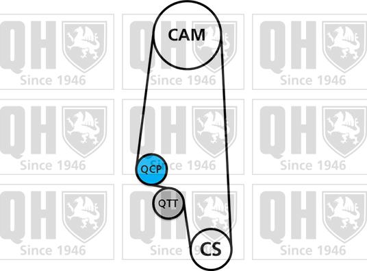Quinton Hazell QBK565 - Комплект ремня ГРМ autodnr.net