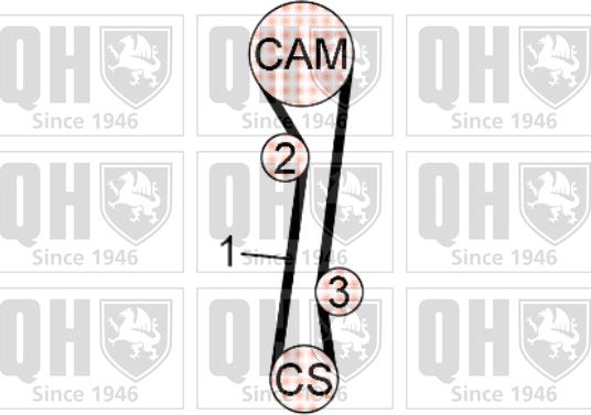 Quinton Hazell QBK622 - Комплект ремня ГРМ avtokuzovplus.com.ua