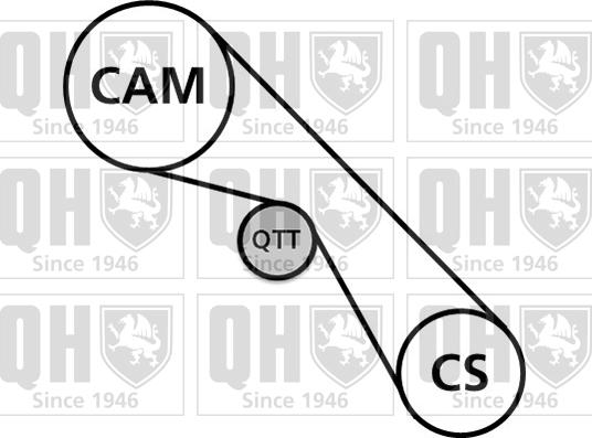 Quinton Hazell QBK760 - Комплект ремня ГРМ avtokuzovplus.com.ua