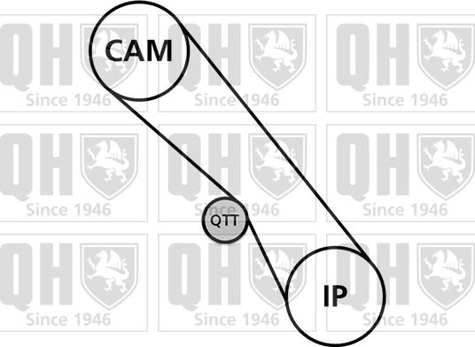 Quinton Hazell QBK888 - Комплект ремня ГРМ avtokuzovplus.com.ua
