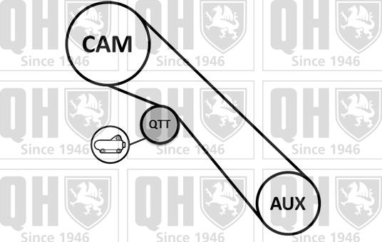 Quinton Hazell QBK910 - Комплект ременя ГРМ autocars.com.ua