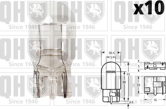 Quinton Hazell QBL582 - Лампа розжарювання autocars.com.ua