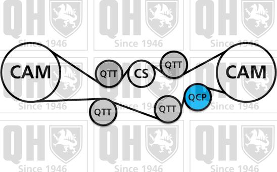 Quinton Hazell QBPK7681 - Водяной насос + комплект зубчатого ремня autodnr.net