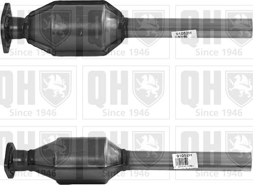 Quinton Hazell QCAT91052H - Каталізатор autocars.com.ua