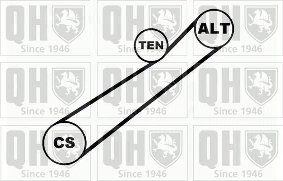 Quinton Hazell QDK14 - Поликлиновый ременный комплект avtokuzovplus.com.ua