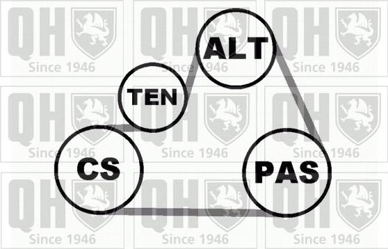 Quinton Hazell QDK28 - Поликлиновий ремінний комплект autocars.com.ua