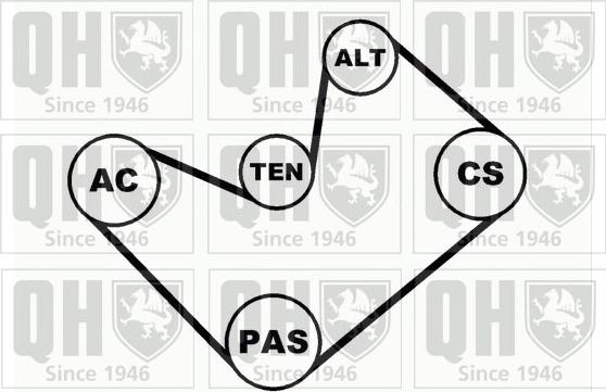 Quinton Hazell QDK39 - Поликлиновый ременный комплект autodnr.net