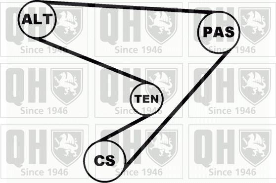Quinton Hazell QDK48 - Поликлиновий ремінний комплект autocars.com.ua