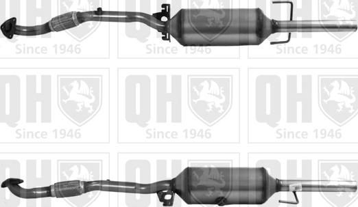 Quinton Hazell QDPF11154H - сажі / частковий фільтр, система вихлопу ОГ autocars.com.ua