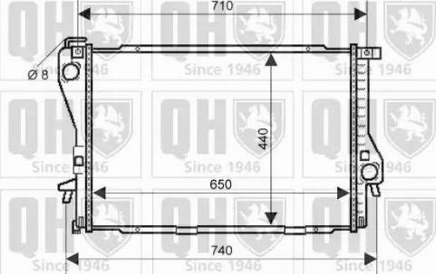 Quinton Hazell QER2117 - Радиатор, охлаждение двигателя avtokuzovplus.com.ua