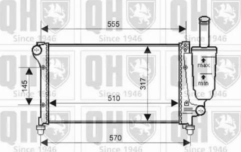 Quinton Hazell QER2148 - Радиатор, охлаждение двигателя avtokuzovplus.com.ua