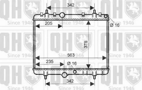 Quinton Hazell QER2290 - Радіатор, охолодження двигуна autocars.com.ua