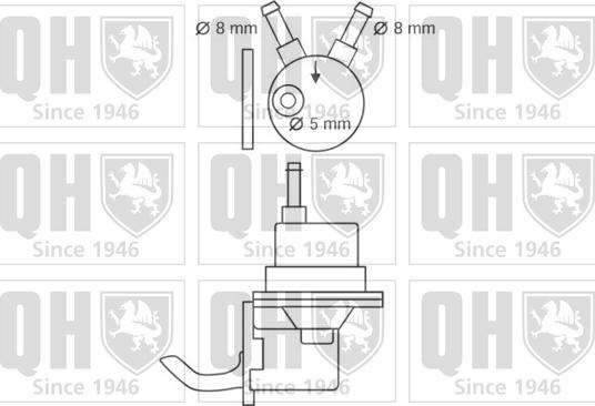 Quinton Hazell QFP56 - Топливный насос avtokuzovplus.com.ua