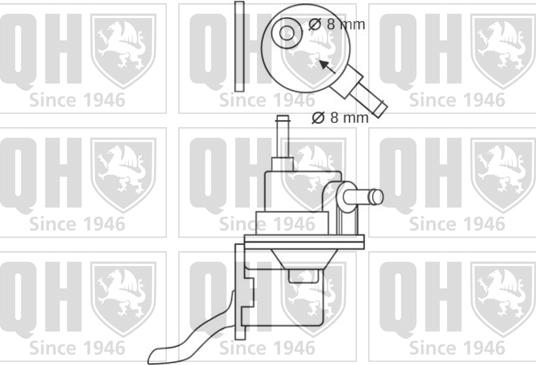 Quinton Hazell QFP84 - Топливный насос avtokuzovplus.com.ua