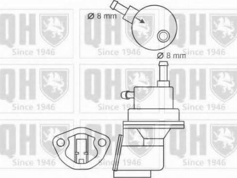 Quinton Hazell QFP89 - Топливный насос avtokuzovplus.com.ua