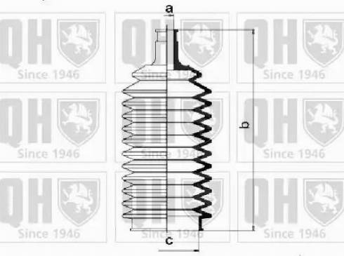 Quinton Hazell QG1002 - Пильник, рульове управління autocars.com.ua