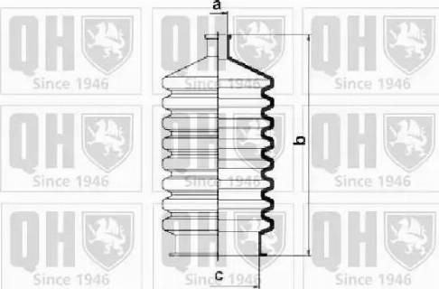 Quinton Hazell QG1005 - Комплект пилника, рульове управління autocars.com.ua