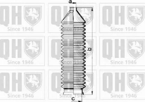 Quinton Hazell QG1087 - Пыльник, рулевое управление avtokuzovplus.com.ua