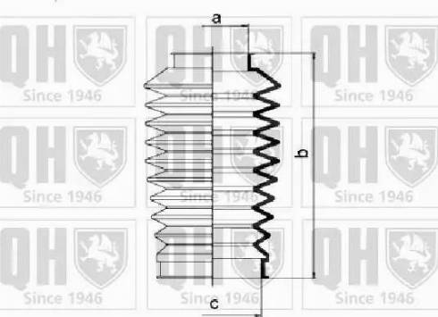 Quinton Hazell QG1177 - Комплект пыльника, рулевое управление avtokuzovplus.com.ua
