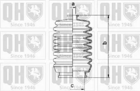 Quinton Hazell QG1204 - Комплект пыльника, рулевое управление avtokuzovplus.com.ua