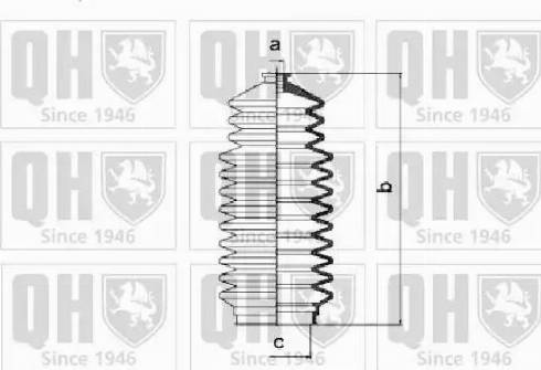 Quinton Hazell QG1236 - Комплект пыльника, рулевое управление avtokuzovplus.com.ua