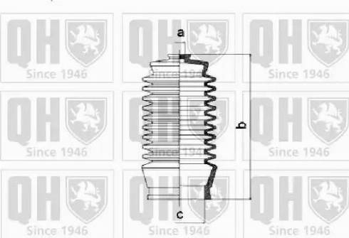 Quinton Hazell QG1255 - Пильник, рульове управління autocars.com.ua