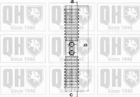 Quinton Hazell QG1257 - Комплект пилника, рульове управління autocars.com.ua