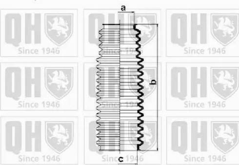 Quinton Hazell QG1381 - Комплект пилника, рульове управління autocars.com.ua