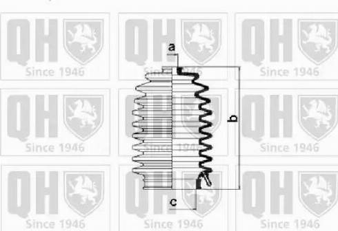 Quinton Hazell QG1445 - Комплект пыльника, рулевое управление autodnr.net