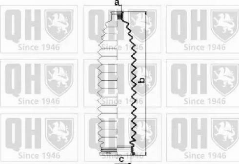 Quinton Hazell QG1504 - Комплект пыльника, рулевое управление avtokuzovplus.com.ua