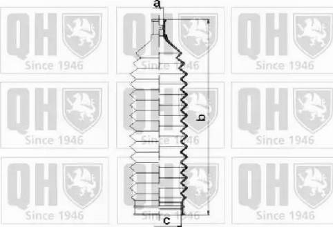 Quinton Hazell QG1505 - Комплект пилника, рульове управління autocars.com.ua