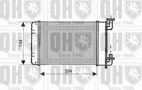 Quinton Hazell QHR2043 - Теплообмінник, опалення салону autocars.com.ua