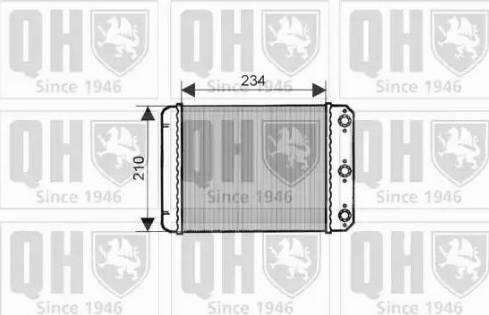 Quinton Hazell QHR2150 - Теплообмінник, опалення салону autocars.com.ua