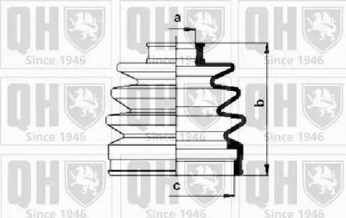 Quinton Hazell QJB638 - Пильник, приводний вал autocars.com.ua