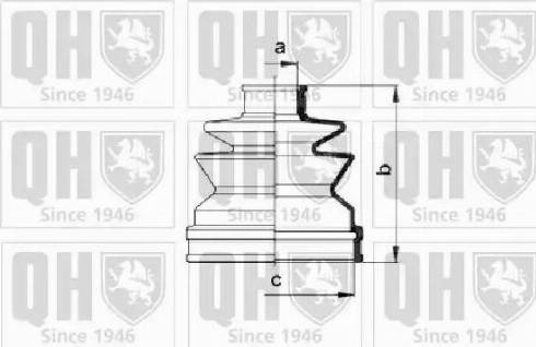 Quinton Hazell QJB993 - Пильник, приводний вал autocars.com.ua