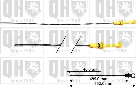 Quinton Hazell QOD101 - Указатель уровня масла avtokuzovplus.com.ua