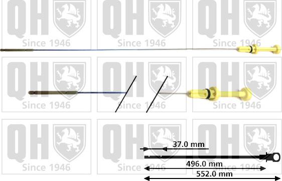 Quinton Hazell QOD110 - Указатель уровня масла avtokuzovplus.com.ua