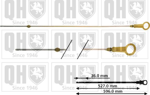 Quinton Hazell QOD128 - Покажчик рівня масла autocars.com.ua