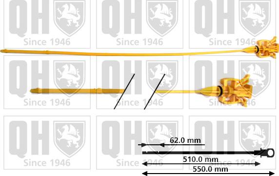 Quinton Hazell QOD135 - Покажчик рівня масла autocars.com.ua