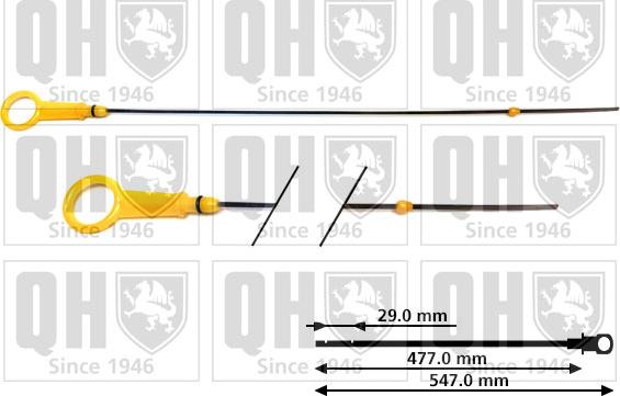Quinton Hazell QOD147 - Указатель уровня масла avtokuzovplus.com.ua