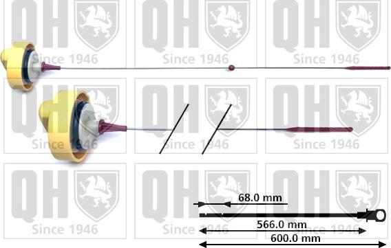 Quinton Hazell QOD148 - Покажчик рівня масла autocars.com.ua