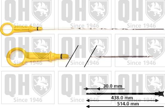 Quinton Hazell QOD155 - Покажчик рівня масла autocars.com.ua