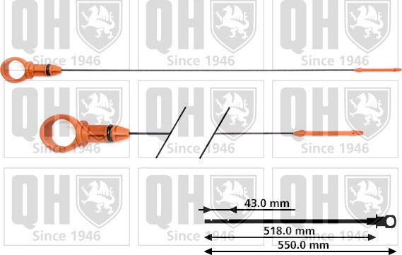 Quinton Hazell QOD156 - Покажчик рівня масла autocars.com.ua