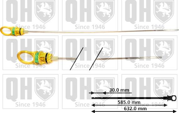 Quinton Hazell QOD157 - Покажчик рівня масла autocars.com.ua