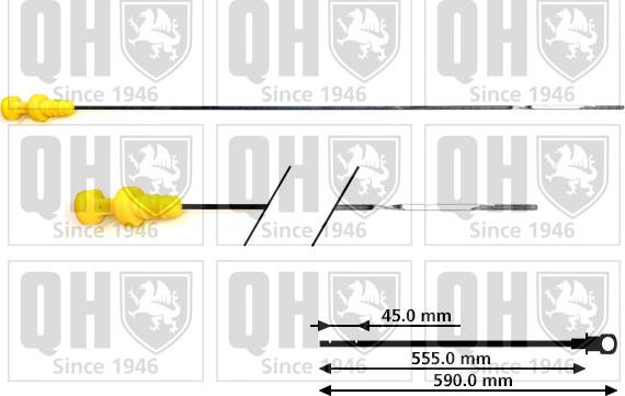 Quinton Hazell QOD160 - Покажчик рівня масла autocars.com.ua