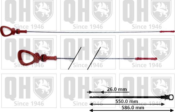 Quinton Hazell QOD166 - Покажчик рівня масла autocars.com.ua