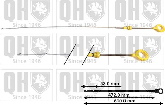 Quinton Hazell QOD169 - Покажчик рівня масла autocars.com.ua