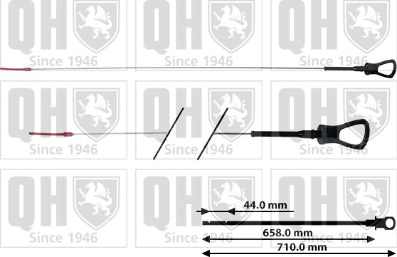 Quinton Hazell QOD170 - Покажчик рівня масла autocars.com.ua